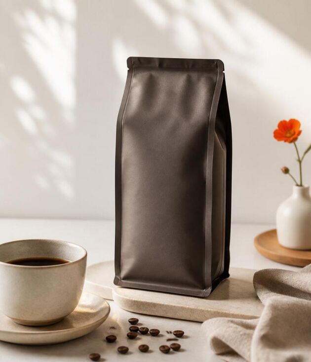 Cat label coffee pouch